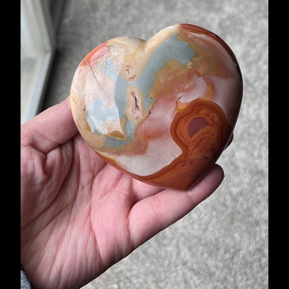 ✨ 3x HP ✨ Polychrome Jasper ✨ Heart ✨ - Picture 7 of 17